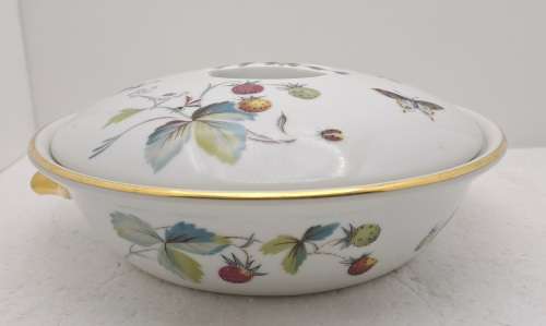 Vintage Royal Worcester Serving Dish with Lid Shape 22 Size 4 -Fireproof made in England