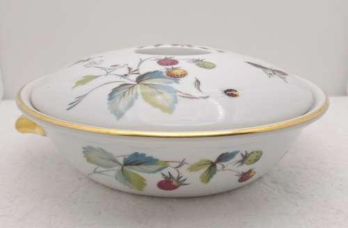 Vintage Royal Worcester Serving Dish with Lid Shape 22 Size 4 -Fireproof made in England