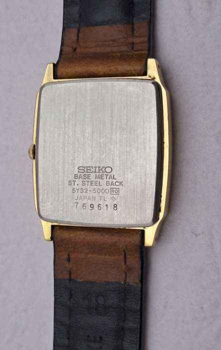 Pre-Owned Seiko Quartz 5Y32-5000 Watch - Leather Strap   -Working