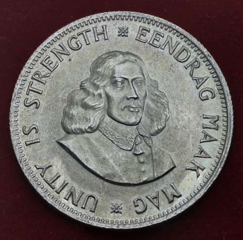 1964 South Africa SILVER .500  20 Cents 1st decimal series