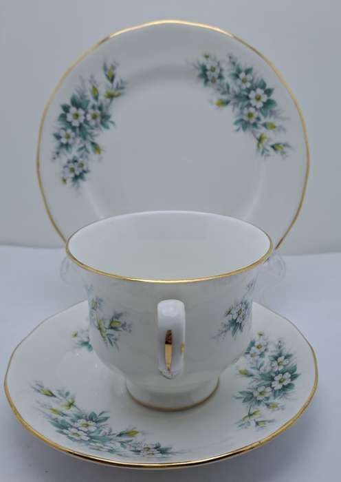 Vintage Queen Anne Bone China Tea Trio Pattern 8654 (8 Trios available)