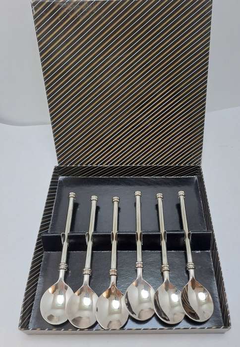 6 Vintage Coffee Spoons still in Box -Unused