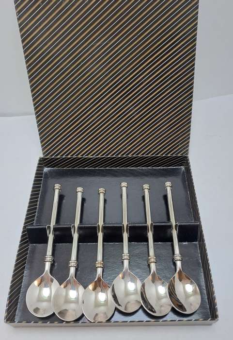 6 Vintage Coffee Spoons still in Box -Unused