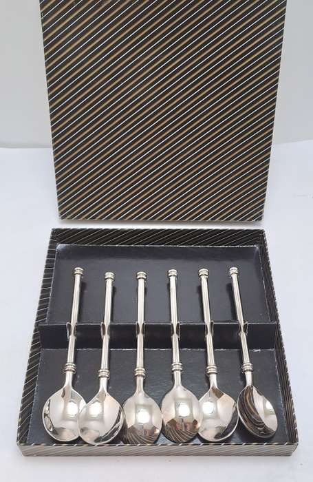 6 Vintage Coffee Spoons still in Box -Unused