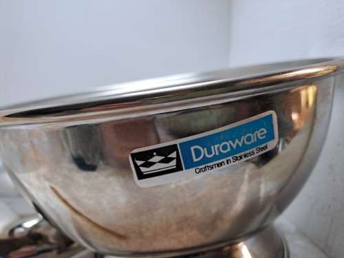 Unused 25L Duraware Soup Tureen with Lid -Stainless Steel in Box.