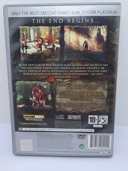 Pre-Owned `God of War`  for Playstation 2 ( PS2) Platinum.