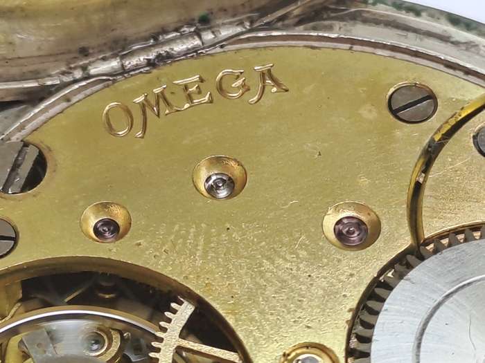 Antique G.Luhdohee Hagen Silver Pocket Watch -with Omega 3890059 Movement -Working