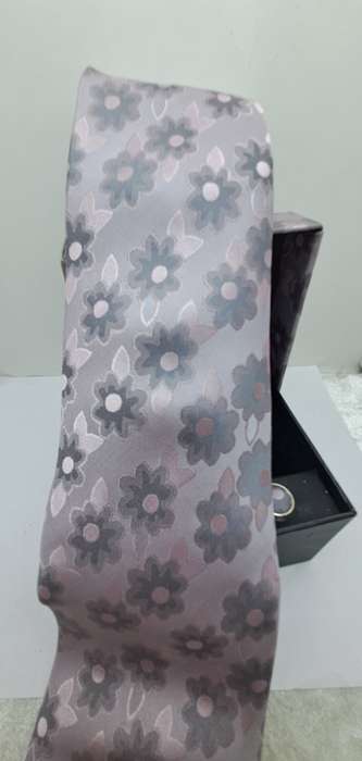 Unused - LANCETTI Italian Designer Tie, Design Hanky & Cufflinks Gift Set -Boxed
