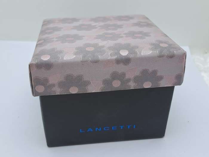 Unused - LANCETTI Italian Designer Tie, Design Hanky & Cufflinks Gift Set -Boxed