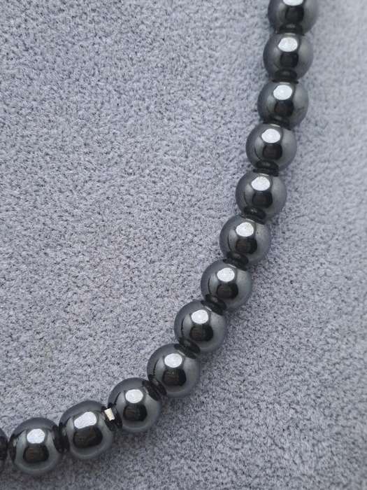Vintage Hematite Magnetic Beaded necklace-Healing necklace -Therapy necklace
