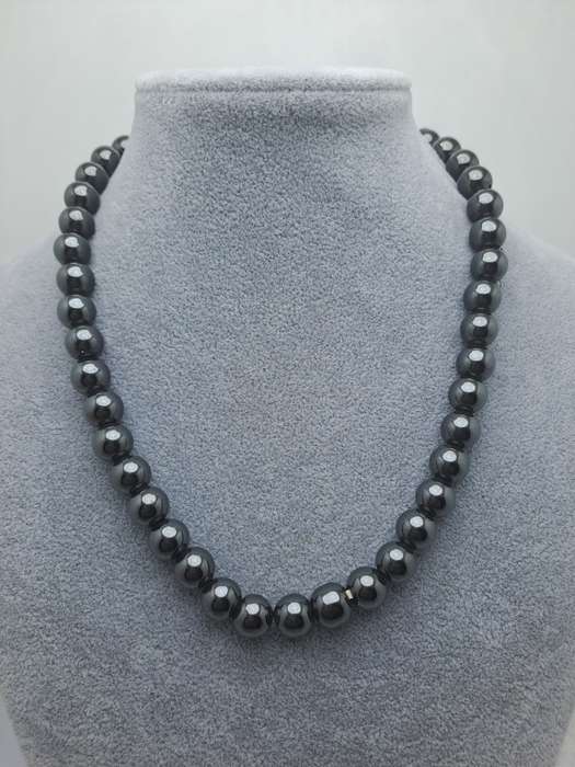 Vintage Hematite Magnetic Beaded necklace-Healing necklace -Therapy necklace