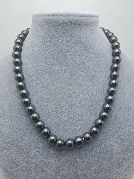 Vintage Hematite Magnetic Beaded necklace-Healing necklace -Therapy necklace