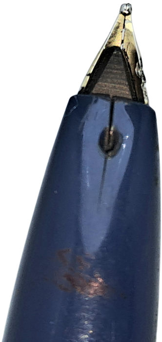 Vintage Blue Sheaffer Fountain Pen with Piston filling system in Sheaffer Case(see condition)