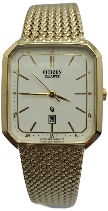 Vintage 1990`s Citizen Quartz Unilever Mens watch 6010-G16792 PS - Great Condition-WORKING in BOX
