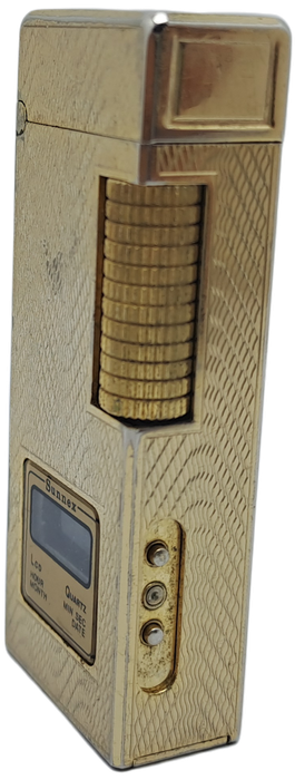 Vintage Sunnex lighter.. with Quartz Clock (Clock working) Lighter Not tested- made in Korea