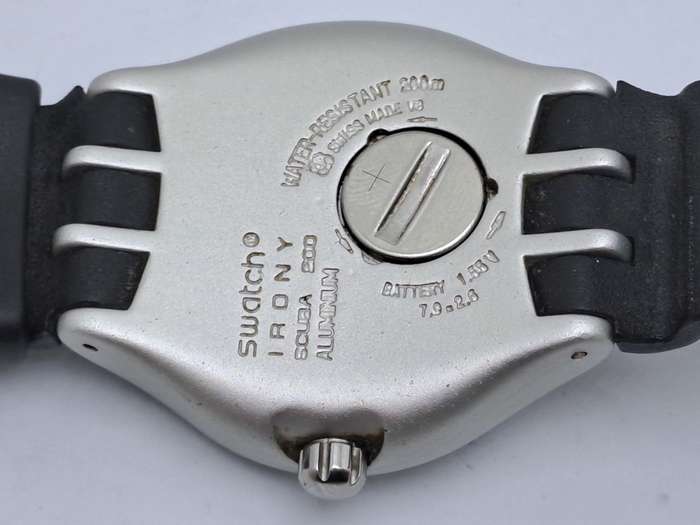 Pre-owned Vintage Swatch Irony AG 1999 Scuba Eco Aluminum Swiss Men`s Watch -Working