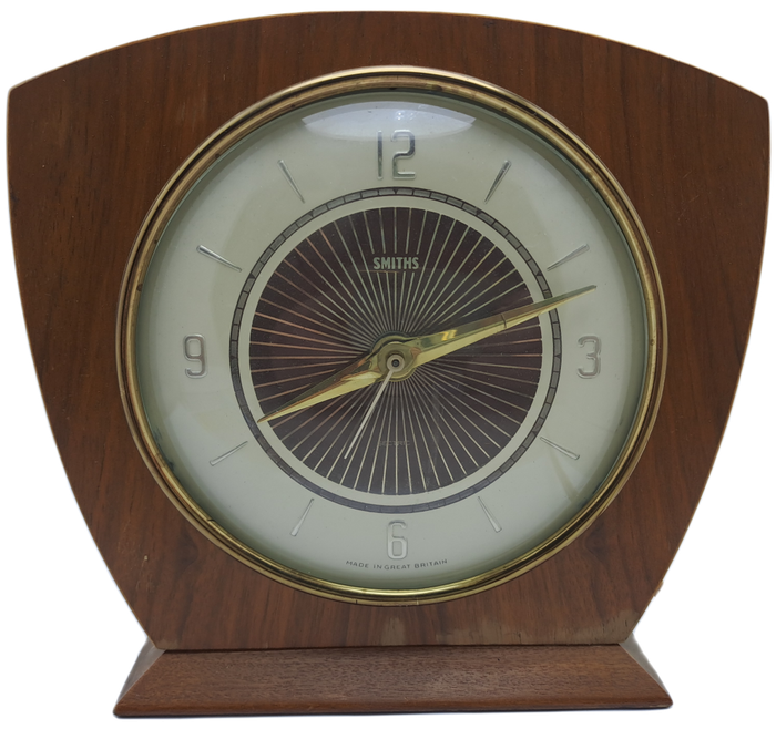 Vintage SMITHS Electric Alarm Clock-Made in Great Brittain -Working