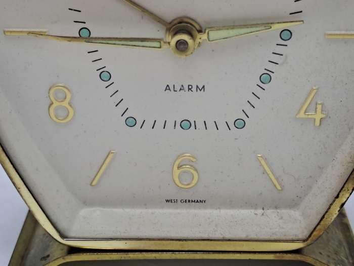 Vintage Goldbuhl Alarm Clock- Runs for short periods.-West Germany