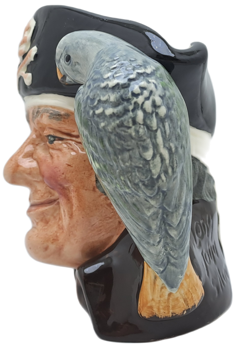 Vintage 1951 Royal Doulton D.6387 LONG JOHN SILVER Toby Jug- 10cm