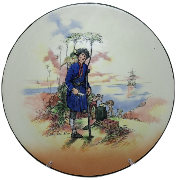 Large Vintage Royal Doulton D.6376 `Treasure Island` Charger Plate 34,4cm