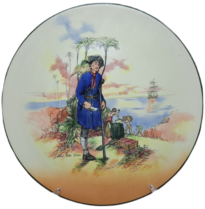 Large Vintage Royal Doulton D.6376 `Treasure Island` Charger Plate 34,4cm