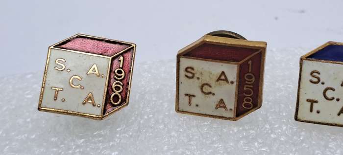 6 Vintage SACTA Pins-1958_1959_1960_1961_1964 and 1965