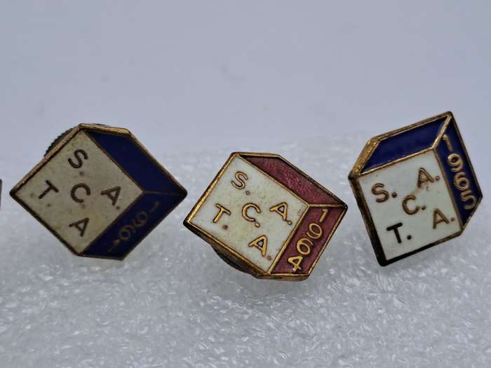 6 Vintage SACTA Pins-1958_1959_1960_1961_1964 and 1965