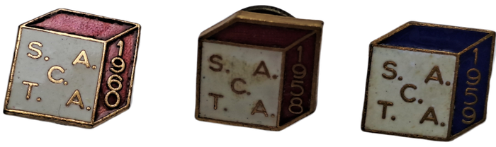 6 Vintage SACTA Pins-1958_1959_1960_1961_1964 and 1965