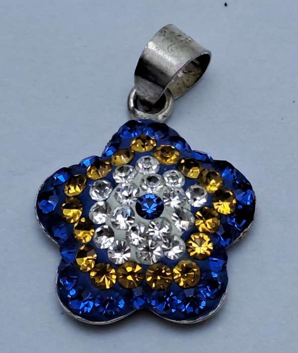 Sterling Silver 925 Flower Pendant 15mm x 15mm
