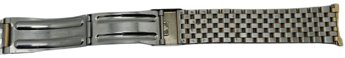 Vintage Original Omega {32 } 1382 Stainless Steel Gold Plated Strap -Used Condition with Pins