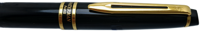 Vintage Waterman Rollerball pen-Black and Gold-pen  In Box -Ink is dry