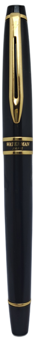 Vintage Waterman Rollerball pen-Black and Gold-pen  In Box -Ink is dry