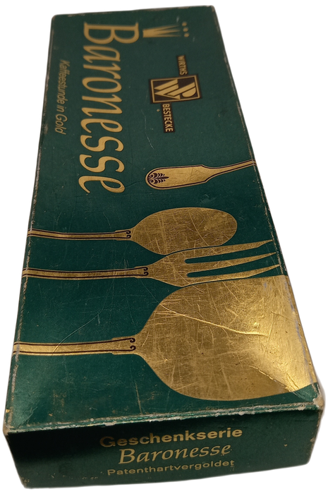 Vintage German Gold Plated Cake Lifter -190mm Boxed