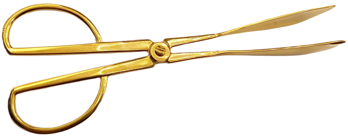 Vintage Food Tongs (Gold / Plated ) 183x55mm Unused - Boxed