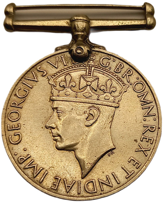 WW2 1939-1945 Defence Medal with Ribbon Engraved C.Wolov  616771