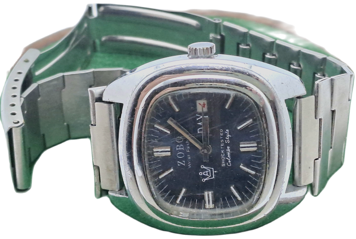 Vintage ZOBO Wrist Fashion Colombre Style Mens watch  -Need service read more