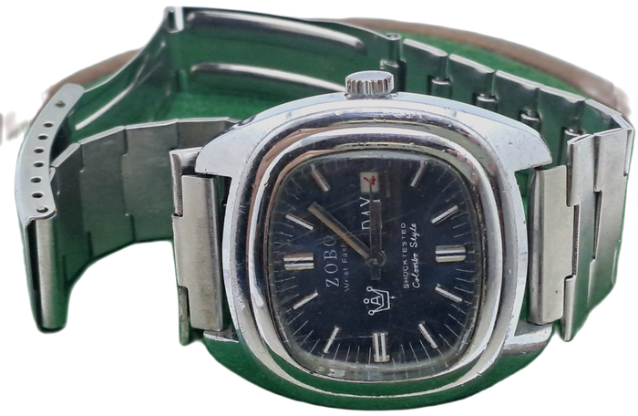 Vintage ZOBO Wrist Fashion Colombre Style Mens watch  -Need service read more