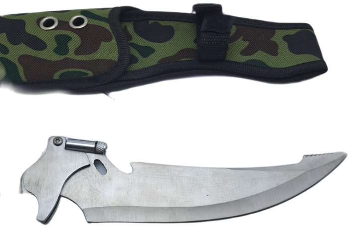 Pre-Owned USA Saber Survival Knife with Canvas Sheath