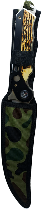 Pre-Owned USA Saber Survival Knife with Canvas Sheath