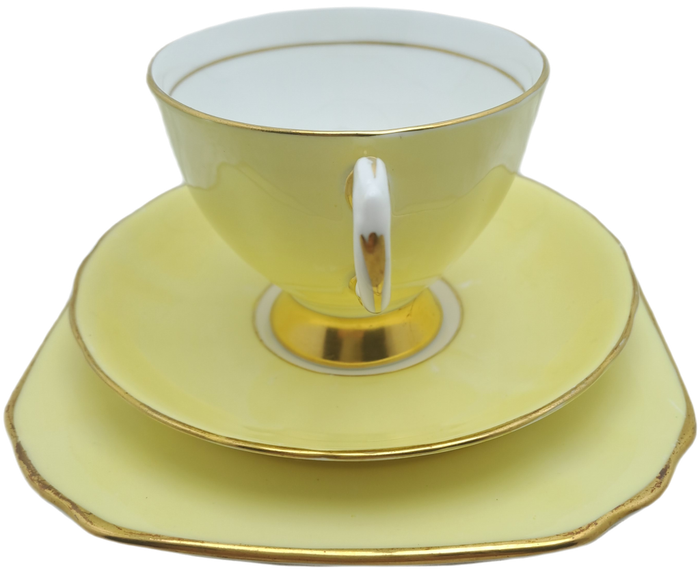 Vintage Royal TUSCAN Yellow Trio Fine English Bone China Pattern C8985 (2 Available)