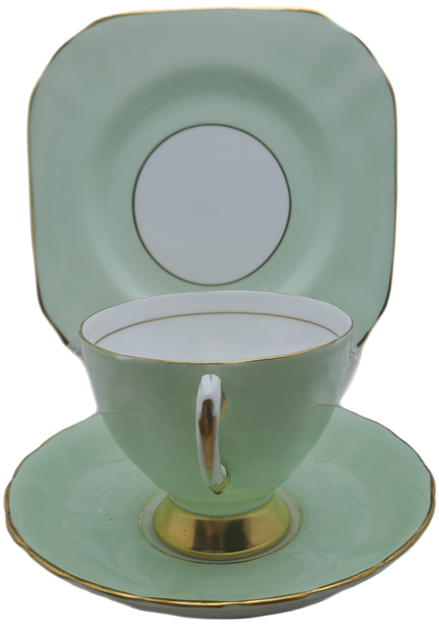 Vintage Royal TUSCAN Mint Green Trio Fine English Bone China Pattern C8984 (2 available)