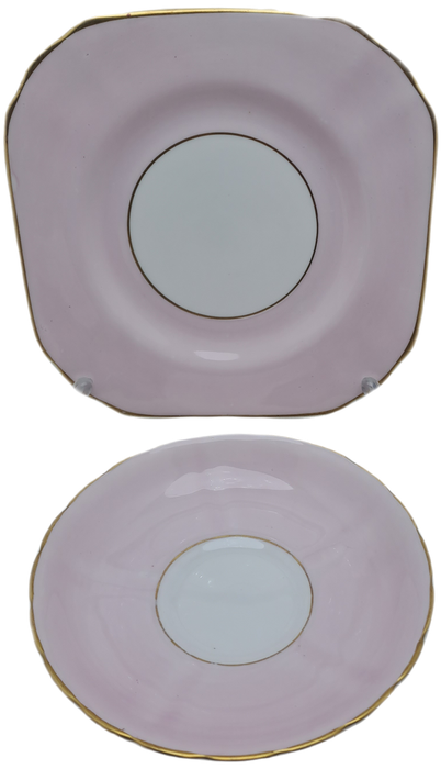 Vintage Royal TUSCAN Pastel Pink Trio Fine English Bone China Pattern C9013
