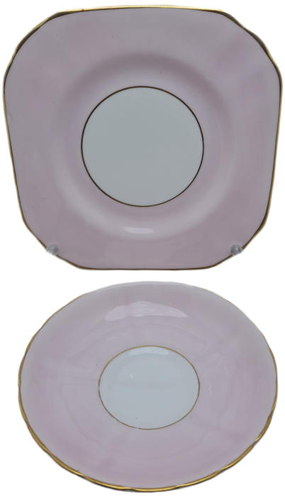 Vintage Royal TUSCAN Pastel Pink Trio Fine English Bone China Pattern C9013