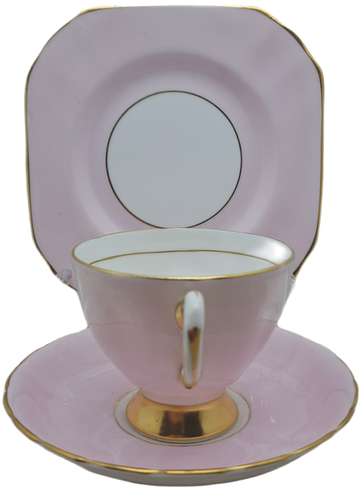Vintage Royal TUSCAN Pastel Pink Trio Fine English Bone China Pattern C9013