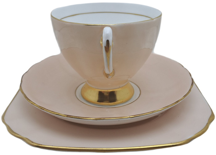Vintage Royal TUSCAN Peach Trio Fine English Bone China Pattern C9157 (2 Available)