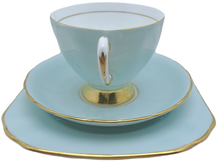 Vintage Royal TUSCAN Blue Color Trio Fine English Bone China Pattern C9151 (2 Available)