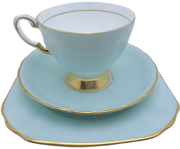 Vintage Royal TUSCAN Blue Color Trio Fine English Bone China Pattern C9151 (2 Available)