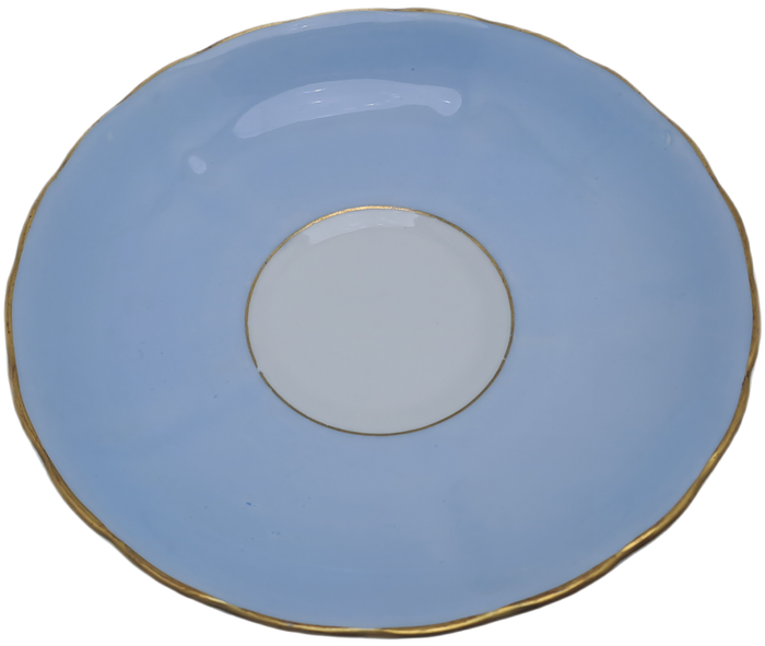 Vintage Royal TUSCAN Pale Blue Duo Fine English Bone China Pattern C9012