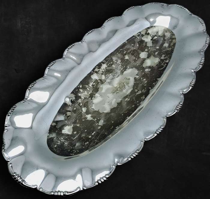Vintage Silver plated  Tray 3cm high x 29,5cm x 15cm