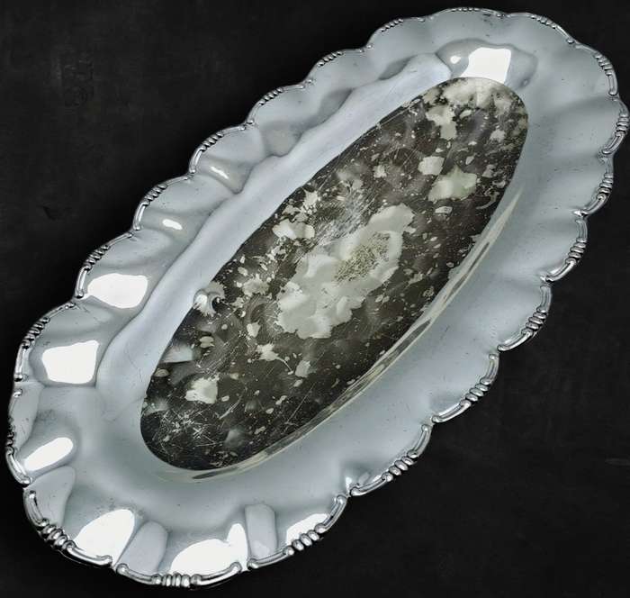 Vintage Silver plated  Tray 3cm high x 29,5cm x 15cm